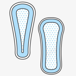 卡通女性卫生巾矢量图素材