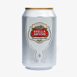 美观啤酒罐灰色啤酒易拉罐高清图片