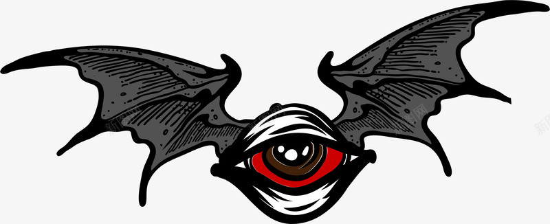 长着蝙蝠翅膀的眼睛png免抠素材_88icon https://88icon.com 创意 恐怖 手绘图 眼睛 蝙蝠 蝙蝠翅膀 飞行