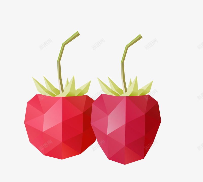 水果矢量图eps免抠素材_88icon https://88icon.com 低面设计 樱桃 水果 草莓 莓果 矢量图