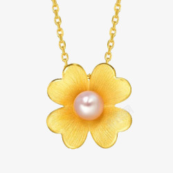 花儿珍珠项链素材