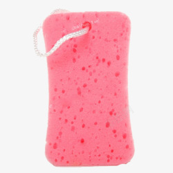 粉色沐浴球方形搓澡巾沐浴球高清图片