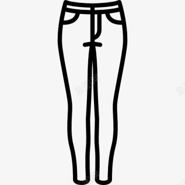 女性服装修身裤图标图标