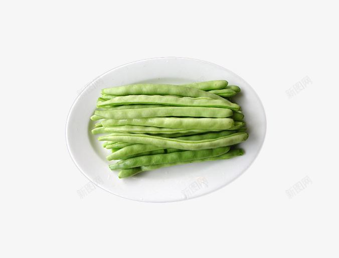 盘子中的豆角png免抠素材_88icon https://88icon.com 绿色蔬菜 美味的 芸豆