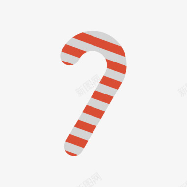 圣诞糖果拐杖条纹示意图图标图标