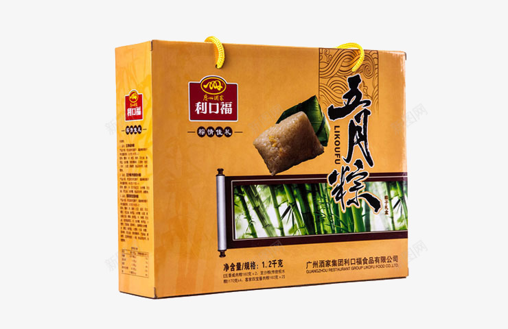 利口福五月粽png免抠素材_88icon https://88icon.com 产品实物 利口福食品 盒装粽子 粽子 节日礼品