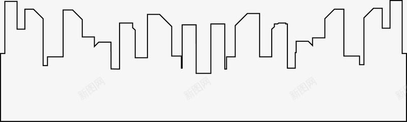 手绘曲线城市图png免抠素材_88icon https://88icon.com 城市 城市建筑图 城市线框 建筑 手绘城市图 曲线 线条 线绘 边框 都市