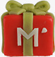 带M字母的礼品盒图标图标