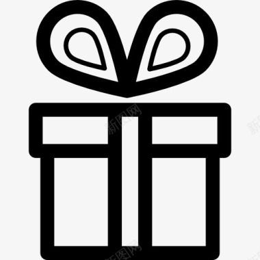月饼盒包装礼品盒大带图标图标