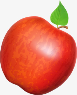 红苹果新鲜水果矢量图素材