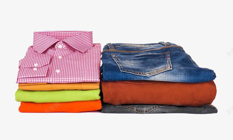 上衣和裤子png免抠素材_88icon https://88icon.com 一堆 一堆衣服 上衣 实物 彩色 橙色 毛衣 牛仔裤 红格子衬衫 蓝色牛仔 裤子