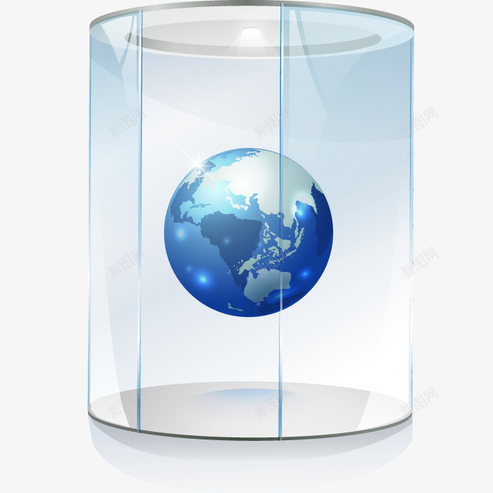 玻璃门里的地球矢量图ai免抠素材_88icon https://88icon.com 写实 创意 地球 手绘 玻璃门 科技 矢量图