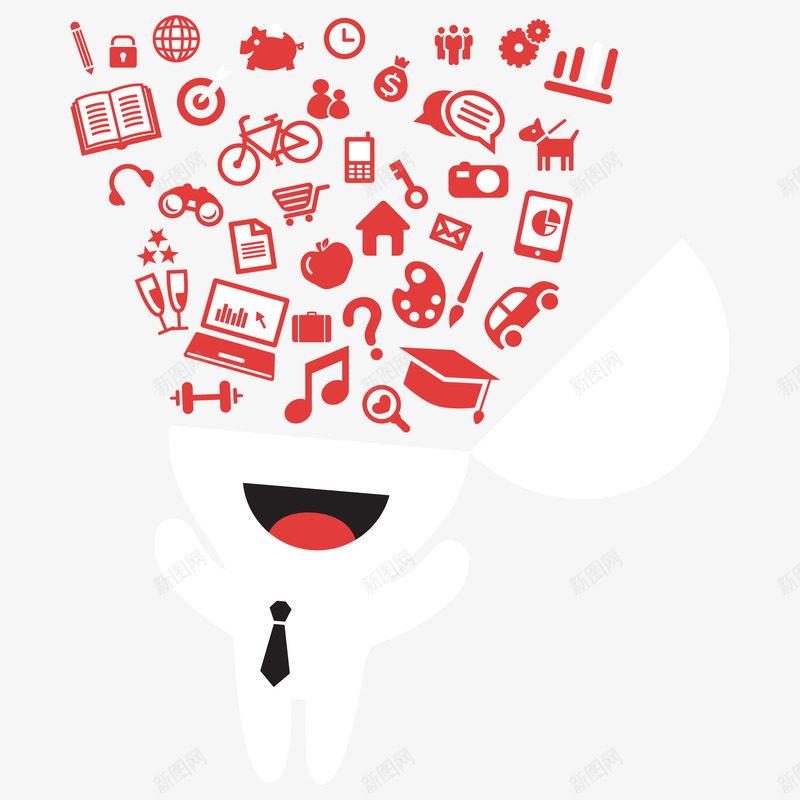 卡通业务角色对象矢量图eps免抠素材_88icon https://88icon.com 业务 博士帽 卡通 图书 开心的人 微笑 自行车 苹果 角色 矢量图