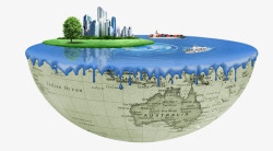 地球一小时环保地球海报素材