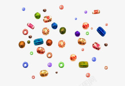 创意糖果类背景图片漫天的糖果片高清图片