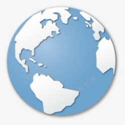 蓝色行星蓝色浏览器地球全球全球国际互联图标高清图片