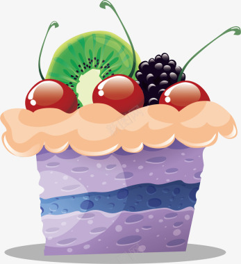 蛋糕水果味道沙河蛋糕图标图标