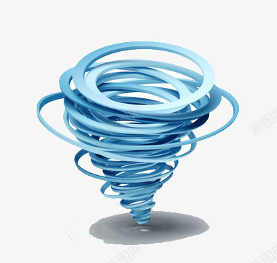 蓝色的龙卷风干概念图png免抠素材_88icon https://88icon.com 曲线 灾害 自然 蓝色 龙卷风