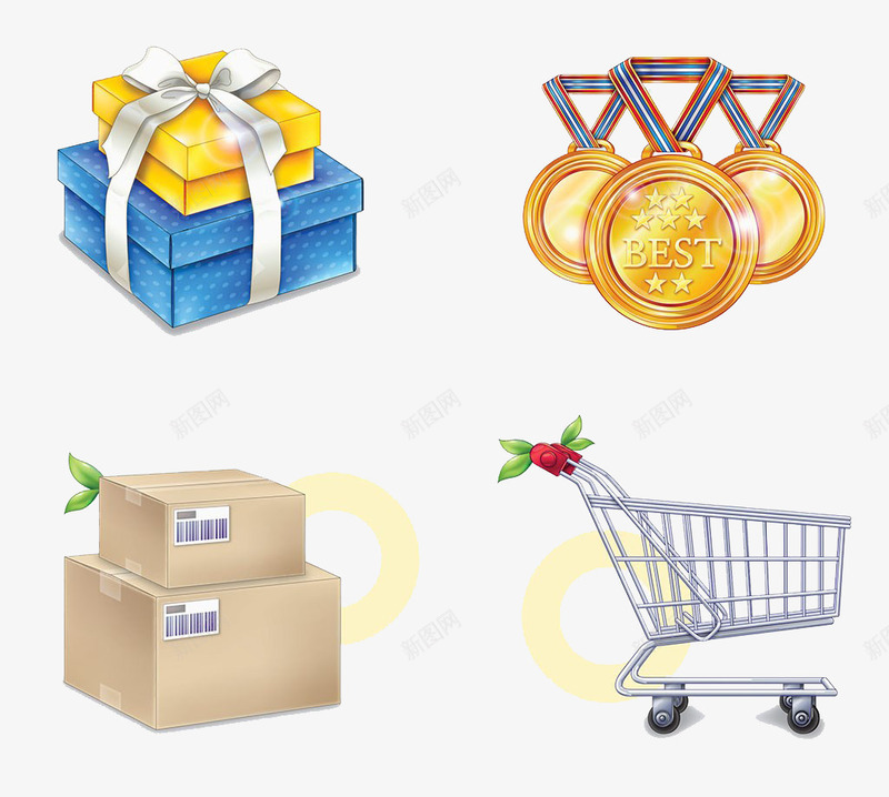 手绘礼品png免抠素材_88icon https://88icon.com 卡通手绘 奖箱 盒子 礼品 礼物 箱子 获奖