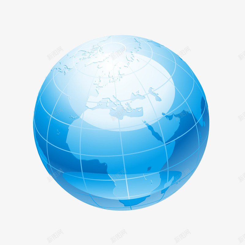 世界环境日蓝色地球png免抠素材_88icon https://88icon.com 世界环境日 卡通地球 圆形地球 环保 背景装饰 蓝色地球