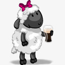 啤酒音乐节黑暗啤酒羊ariesicons图标图标