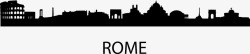 手绘Rome城市图素材