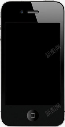 黑色炫酷圆边苹果手机png免抠素材_88icon https://88icon.com 手机 苹果 黑色