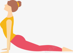 瑜伽健身女人图素材