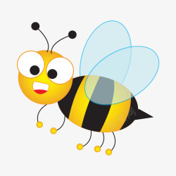 自然蜂蜜蜜蜂卡通高清图片