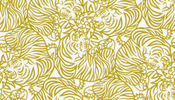 金色虎纹线绘艺术男装店铺背景素材