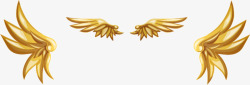 金色翅膀装饰素材