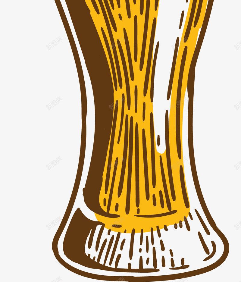 手绘褐色卡通啤酒png免抠素材_88icon https://88icon.com 卡通矢量啤酒 啤酒 手绘风格 褐色 褐色啤酒 酿造啤酒 麦芽啤酒