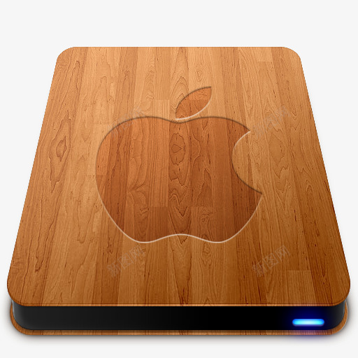 木纹苹果硬盘png免抠素材_88icon https://88icon.com 木纹 硬盘 苹果