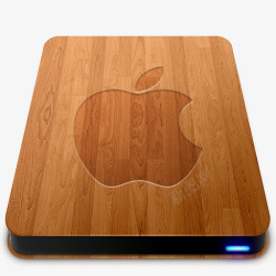 木纹苹果硬盘素材