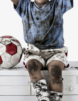 污泥足球脏运动服高清图片