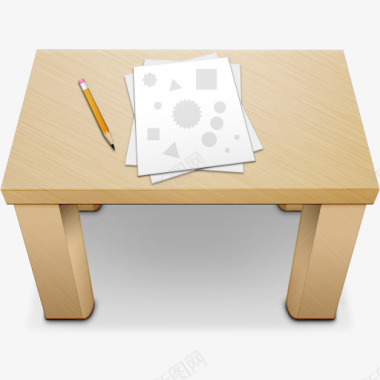 超清苹果桌面木桌图标图标