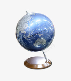 蓝色3D地球仪素材