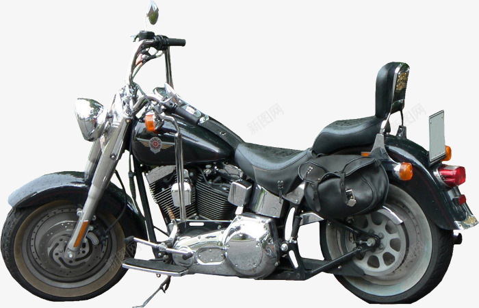 复古炫酷摩托车png免抠素材_88icon https://88icon.com moto 交通工具 哈雷 摩托车 机车