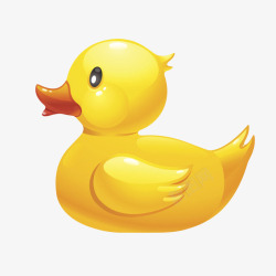 丑小鸭的黄色绝缘体翅膀发亮的橡胶鸭卡通高清图片