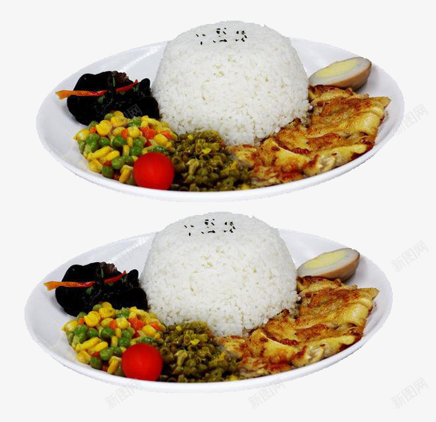 营养丰富鸡扒饭psd免抠素材_88icon https://88icon.com 产品实物 吃的 白饭 芝麻 营养 蔬菜 食物 鸡扒饭