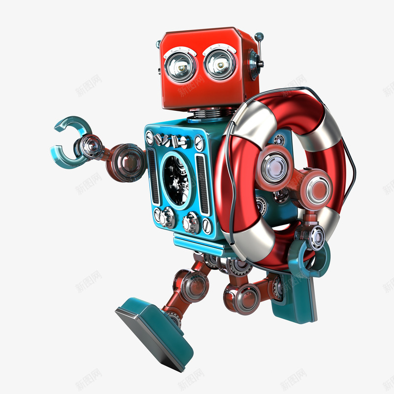 高科技机器人png免抠素材_88icon https://88icon.com 救人 智能机器人 未来科技 机械人 游泳