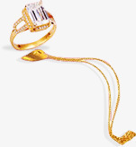 黄金钻石珠宝项链戒指素材