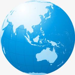 蓝色科技地球地图素材