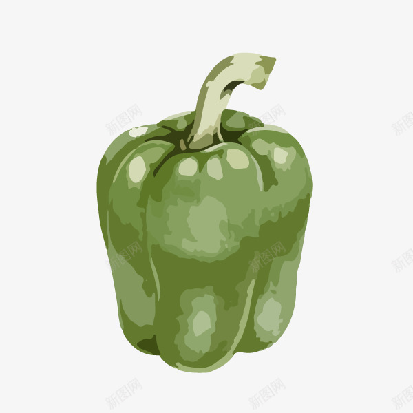 卡通手绘蔬菜装饰海报青椒png免抠素材_88icon https://88icon.com 卡通植物插画 卡通装饰 小清新插画 广告设计 海报设计 美食 蔬菜 蔬菜插画 青椒