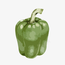 卡通手绘蔬菜装饰海报青椒素材