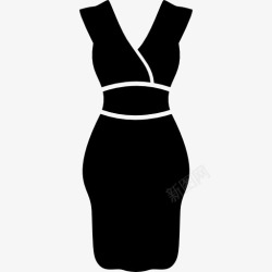 穿黑衣服的狐狸性感的女人穿黑衣服的图标高清图片