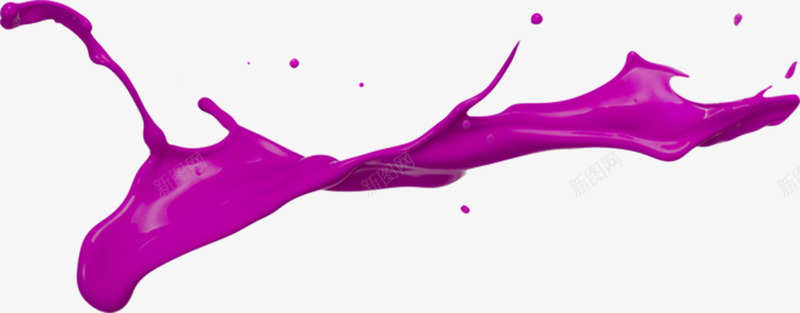 飘动的紫色油漆png免抠素材_88icon https://88icon.com 创意 喷溅 墨迹 油漆 流动