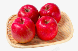 筛子里的红苹果特写素材