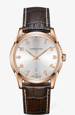 汉米尔顿机械腕表手表玫瑰金色男素材