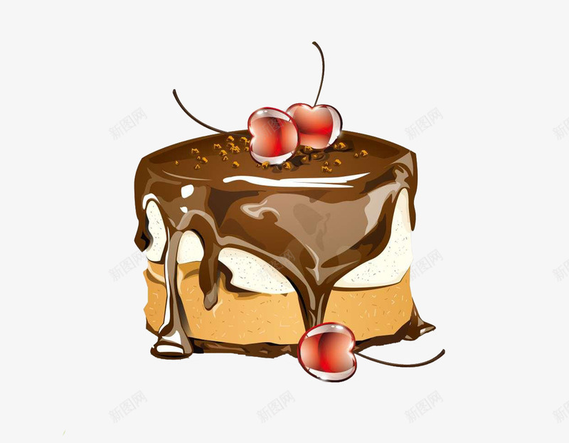 法式甜点png免抠素材_88icon https://88icon.com 下午茶 卡通手绘 巧克力 樱桃 法式甜点 精致 聚会